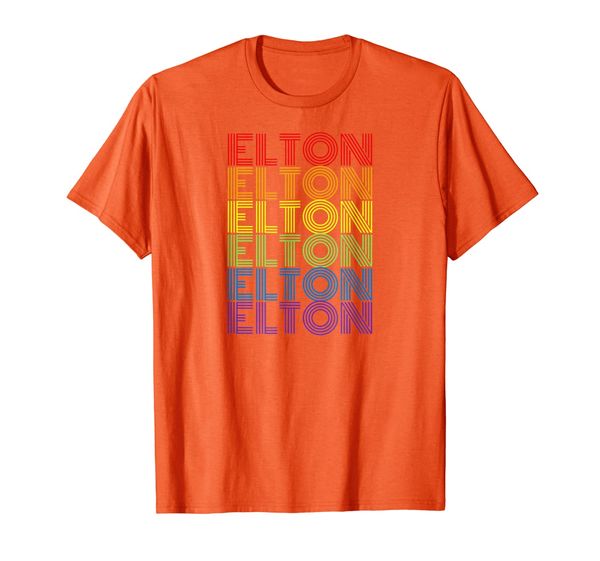 

retro style elton rainbow vintage t-shirt, White;black