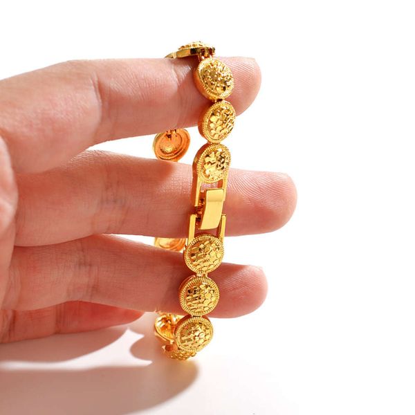 

plated 24k gold bracelet, Black