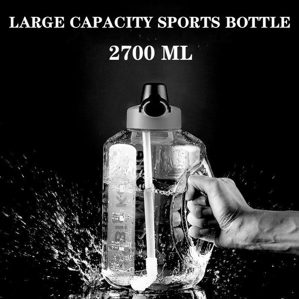 

water bottle 2700ml sports with precision scale large-capacity outdoor bicycle for camping hiking cycling