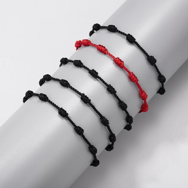 

charm bracelets handmade braid string bracelet men women trendy adjustable lucky red rope couple braclet friendship jewelry for girlfriend g, Golden;silver