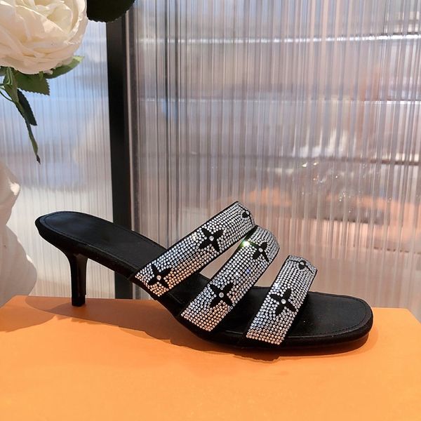 

2021 womens slippers women slides slipper summer sexysandals luxurys designers bright pieces true leather platform sandal women flats fashio, Black