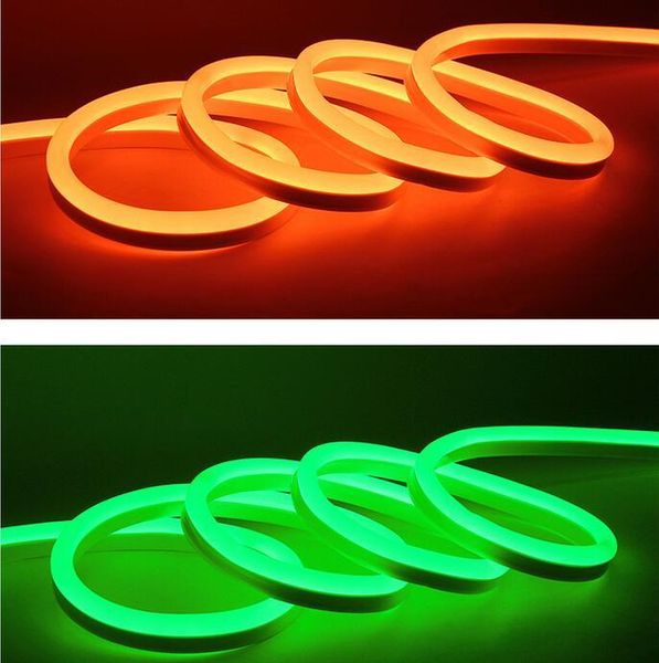 

strips dc 12v led neon rope light smd 2835 120leds/m waterproof flexible soft strip bar lights 3leds cuttable