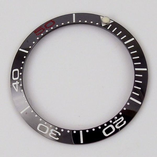 

repair tools & kits replacement part 38mm black red sign watch ceramic bezel ring insert fit 40mm case