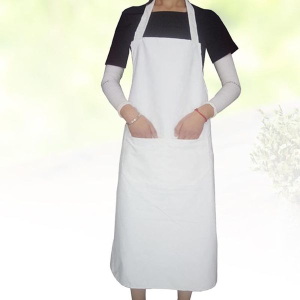 

2pcs white cooking apron long style sleeveless waterproof aprons