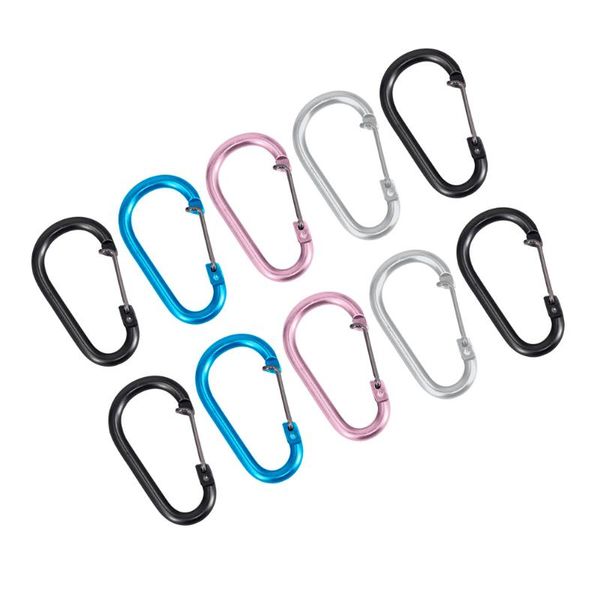 

cords, slings and webbing 10pcs practical bottle carrying holders portable kettle carabiners (mixed color)