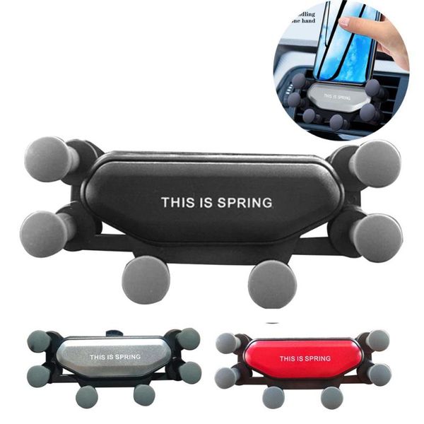 

cell phone mounts & holders universal gravity car holder bracket mount auto air vent grip for phones smartphone