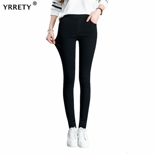 

legging ygyeeg new leggings high tail push up elastic buttons casual leggins fitness for women slender broek women's clothing read a091, Black