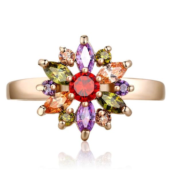 

cluster rings the listing jewelry european gold female's adjustable size ring party for girls couple, Golden;silver