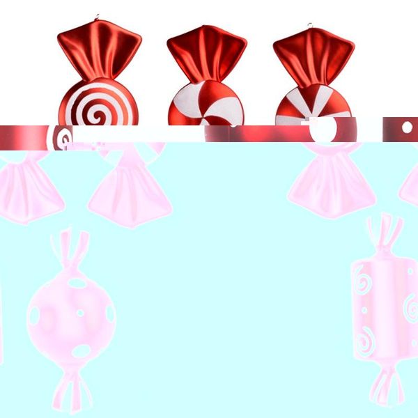 

party decoration 1 set of 5pcs 40cm candy pendant christmas tree family holiday