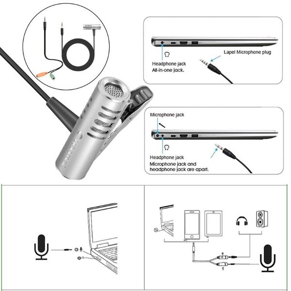 

microphones yanmai r933 lavalier omnidirectional condenser microphone for pc phone camera k1kf