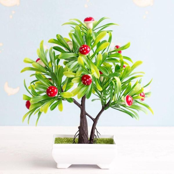 

decorative flowers & wreaths artificial plant green decoration bonsai fruit pot faux plants fake with greenery