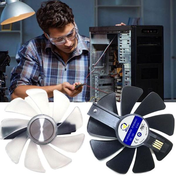 

cooling fan for sapphire rx470 rx480 rx570 rx580 rx590 replacement card graphics accessories cooler j6o2 lappads