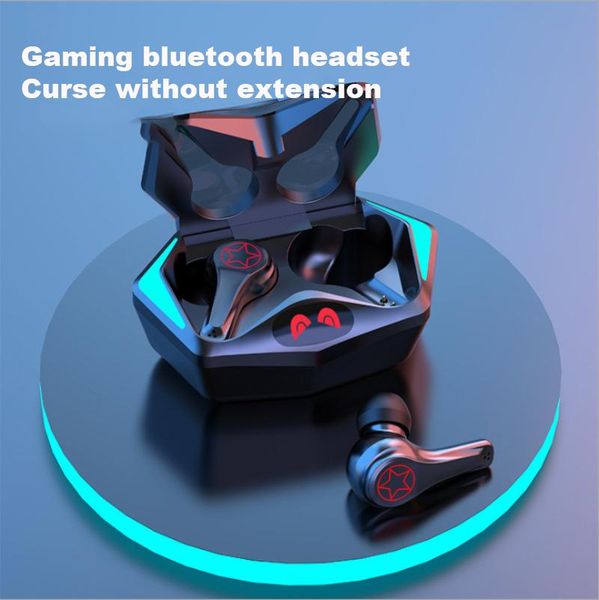 

& mp4 players s500 glowing cool music listening headset wireless bluetooth gaming game dual-mode tws bluetooth-compatible 5.2