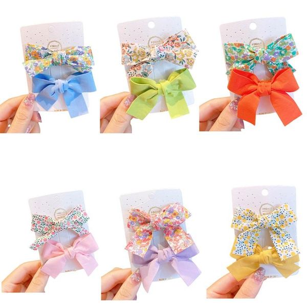 

hair accessories cute children's bow female fashion floral decoration hairpin, Slivery;white