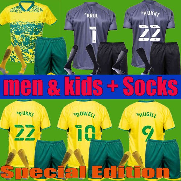 

kids men special edition 2021 nor pukki city hugill soccer jerseys home goalkeeper kit 21 22 roberts hernandez buendia stiepermann football, Black
