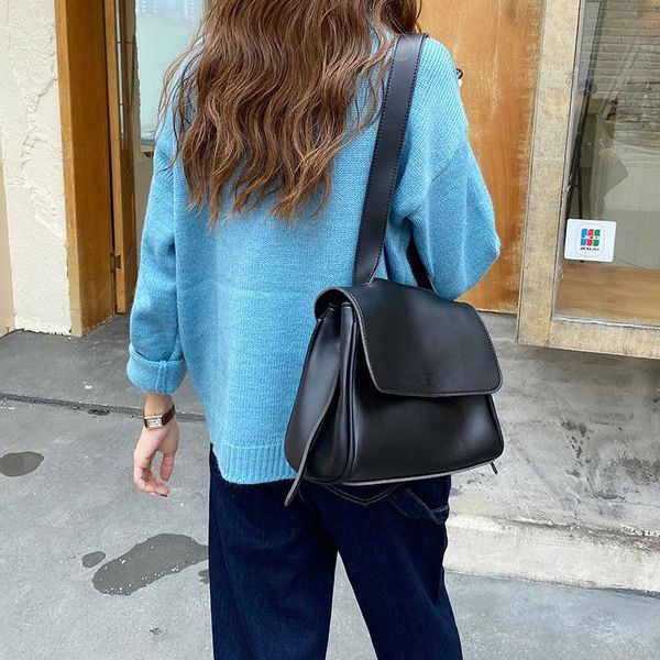 

evening bags women's fashion trend shoulder crossbody female large capacity flap messenger casual soild color handbags travel