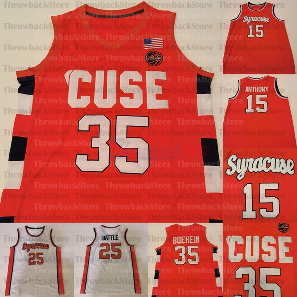 Custom Syracuse Orange College Basketball Jerseys 15 Anthony 33 Elijah Hughes 35 Buddy Boeeim 11 Joseph Girard III 21 Marek Dolezaj 1 Quincy Guerrier