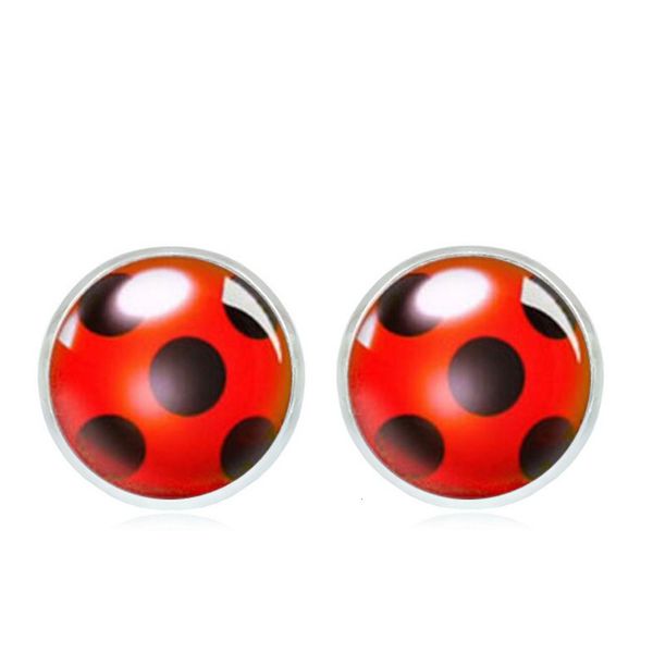 

ladybug girl miraculous lady time earrings fashion