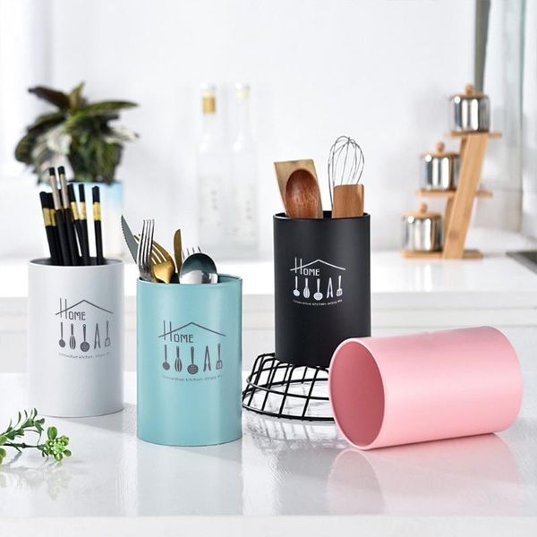 

storage bottles & jars cylinder drain chopstick holder stainless steel chopsticks cage fork spoon cutlery containers tableware stand