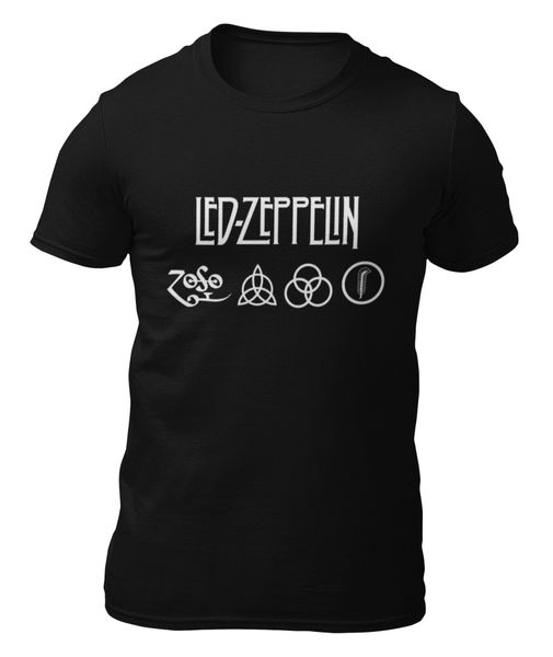 

t-shirt-led zeppelin-t-shirt -, White;black