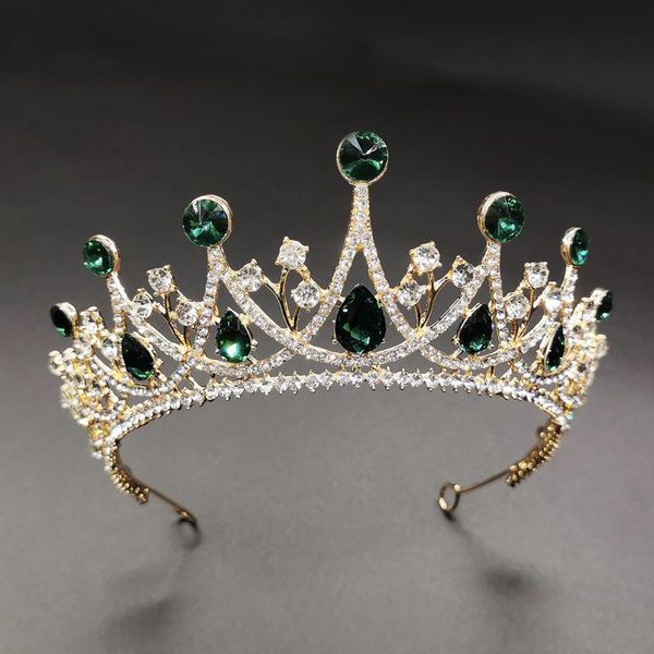 

hair clips & barrettes jeweled crowns beautiful headpiece wedding crown tiaras accessories for prom birthday costume party ea, Golden;silver