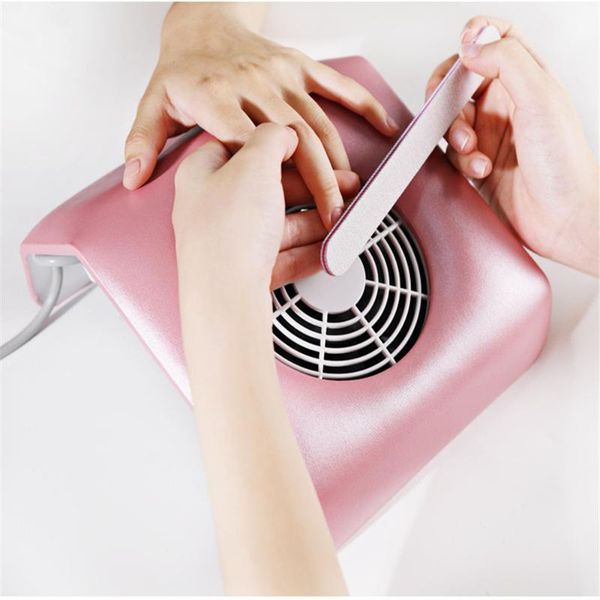 

nail art equipment nails dust collector manicure vacuum cleaner salon with bag, Silver