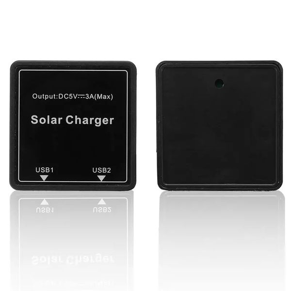 DIY caixa de fio solar 5-20V para 5v 3a regulador dupla junção USB para painel solar
