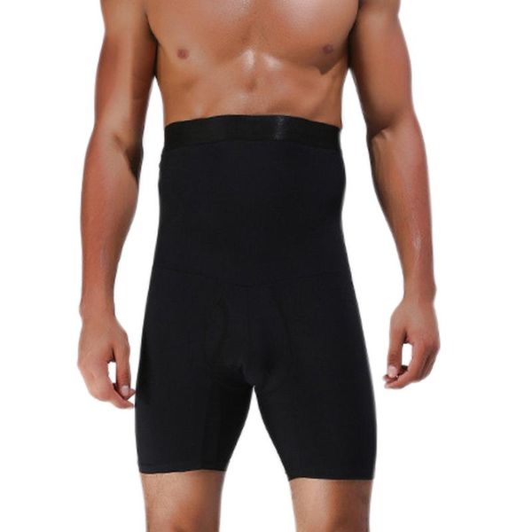 

gym clothing men ultra lift slimming body shaper tummy boxer high waist brief panties xr-, White;black