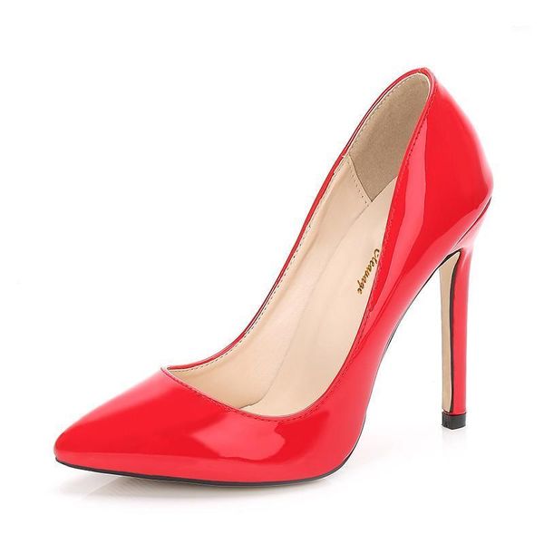

dress shoes crossdresser stiletto pointed toe women 11cm heel ladies party zapatos mujer novia boda pumps plus:35-45 46, Black