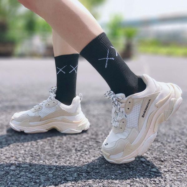 

pairs lot pack women the arrival black white solid color sport socks fashion hapyy funny cotton tide & hosiery