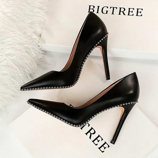 

dress shoes women pumps sandals high heels leather heel wedding crystal kitten stiletto, Black