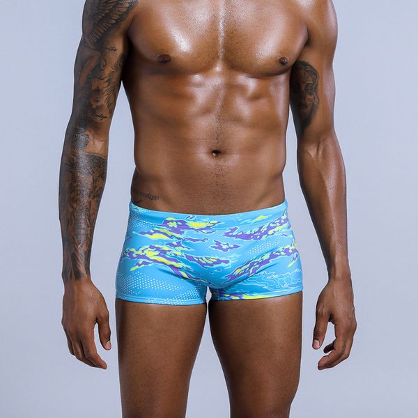 

men's swimwear flat angle trunks printing tethered beach pants spring