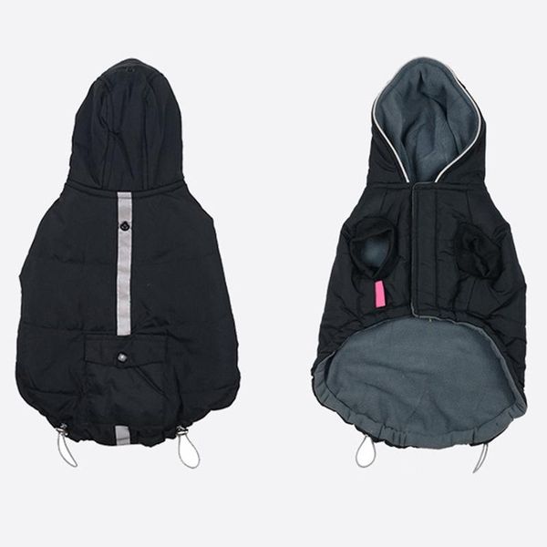 

dog apparel pet clothes for autumn and winter small dogs warm accessories cold-weather hooded 2-legged coat