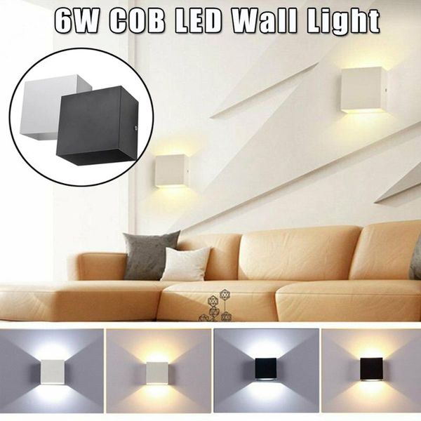 

wall lamp led aluminum outdoor 6w waterproof up down light for home stair bedroom bedside bathroom corridor lighting d30
