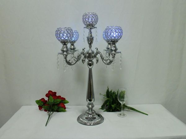 

party decoration style crystal wedding flower stand centerpiece for event