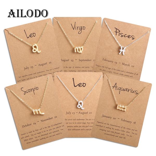 

horoscope ailodo men women stargazer hanger chain ram lion 12 stargazers jewelry kids christmas poison drop shipping, Silver