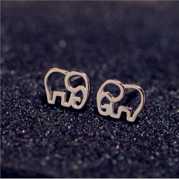 

sterling earrings fashion simple cartoon elephant female