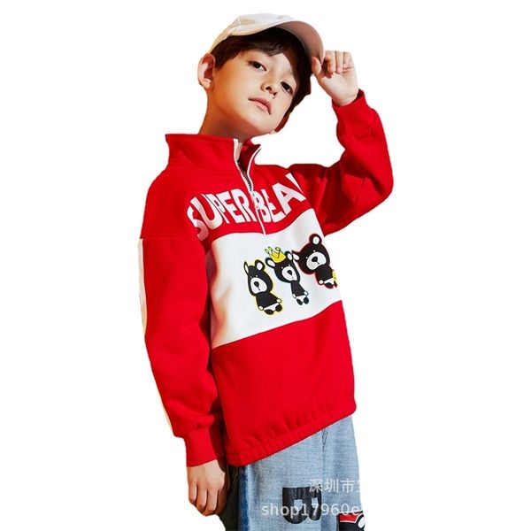

foshan children's new plush and thickened sweater, Black