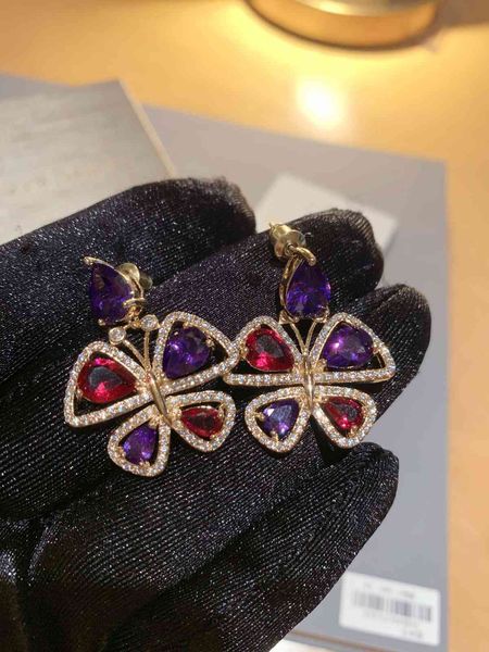 

b stud family earrings with s925 silver, Golden;silver