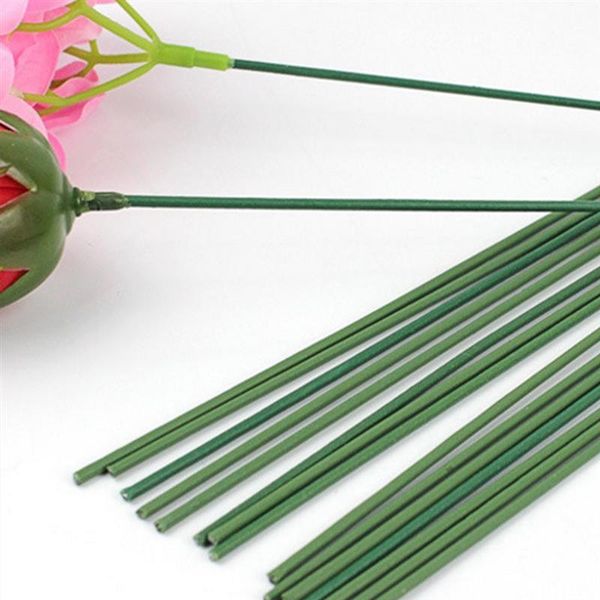 

decorative flowers & wreaths 100pcs 18cm handmade artificial flower stem plastic floral wire arrangement supplies for diy craft artficial lo