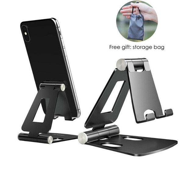 

phone holder stand for 11 metal foldable mobile desk cell mounts & holders