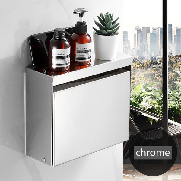 

toilet paper holders liuyue household box mobile phone stand bathroom tissue stainless steel wall hanging storage rack