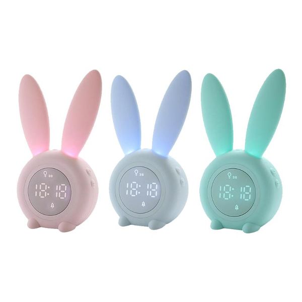 

digital alarm clock led snooze timed night light home table deskwall other clocks & accessories