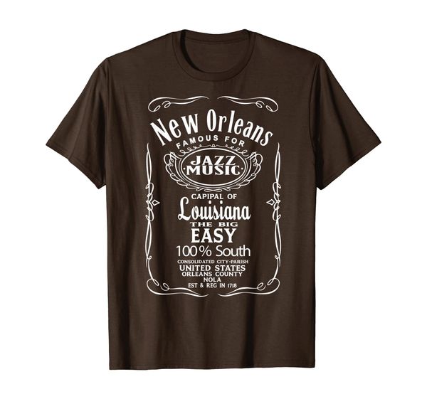 

new orleans louisiana usa united states t-shirt, White;black