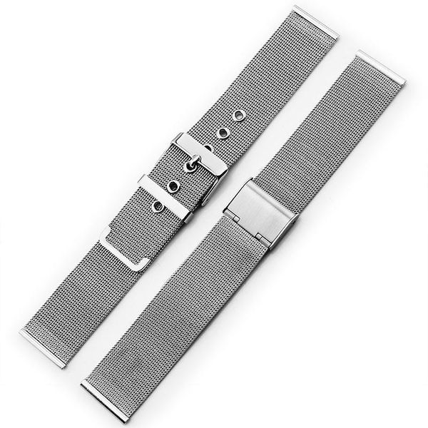 

watch bands original bracelet mesh belt steel 02 line 12-20mm stainless woven milan strap 2021 style, Black;brown