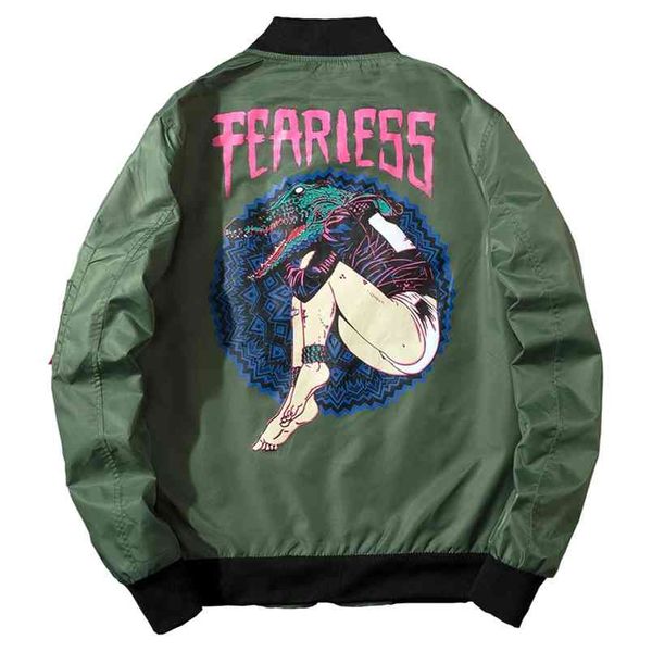 

bomber jacket tour pilot outerwear men army green japanese merch flight coat air force one 210811, Black;brown