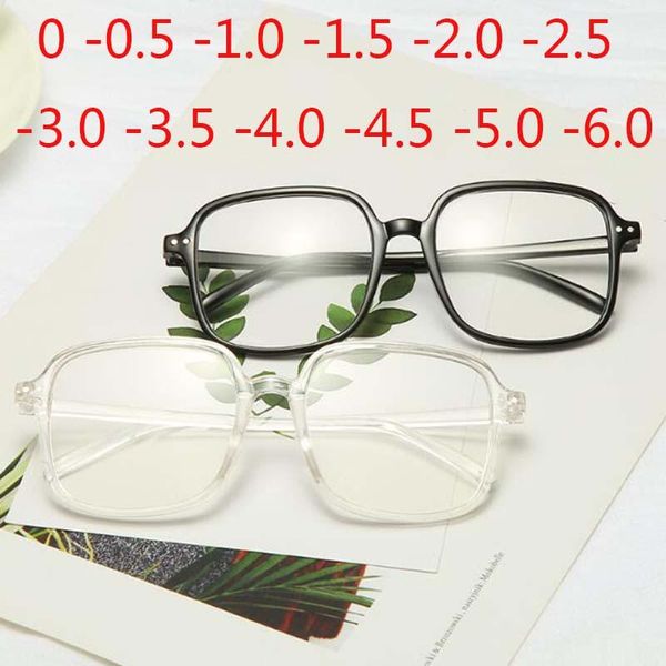 

reading glasses retro big frame oversize finished myopia eyeglasses women men eye short-sighted spectacle -0.5 -1.0 -1.5 -2.0 to -6.0