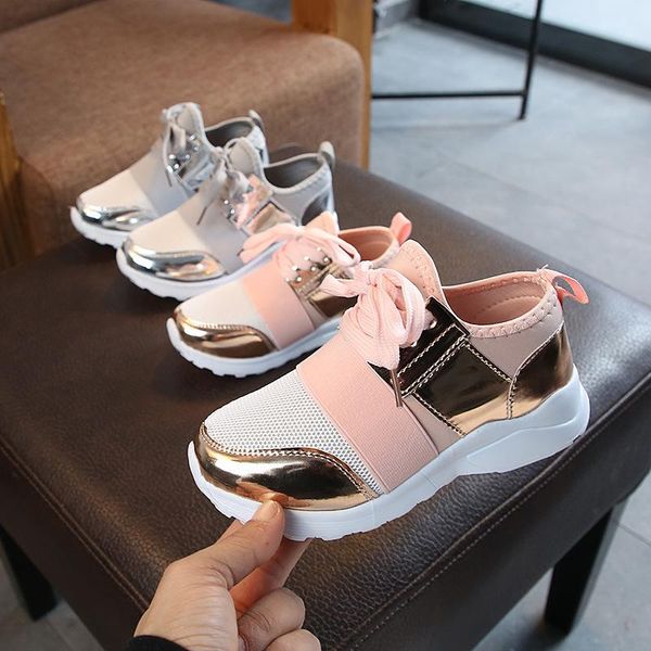 

sneakers children's fashion trend comfortable personality spring and autumn girls casual shoes non-slip, Black;red