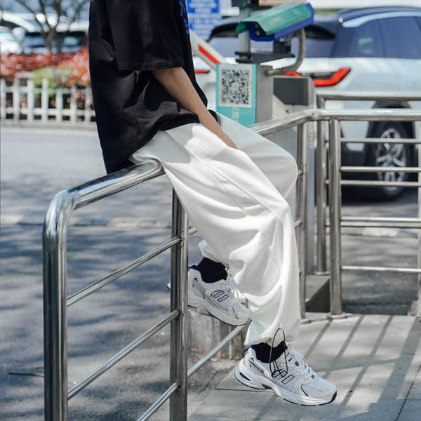 

spring summer sweatpants men fashion gray black white casual pants streetwear loose straight mens joggers track men's