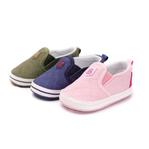 

first walkers canvas classic sports sneakers born baby boys girls shoes infant toddler soft sole anti-slip